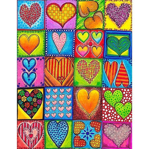 Heart - Full Drill Diamond Painting - 40x50cm