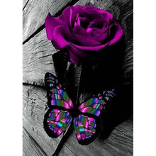 Load image into Gallery viewer, Butterfly Rose  - Full Drill Diamond Painting
