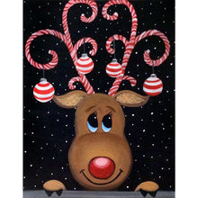 Load image into Gallery viewer, Christmas Elk - Full Drill Diamond Painting
