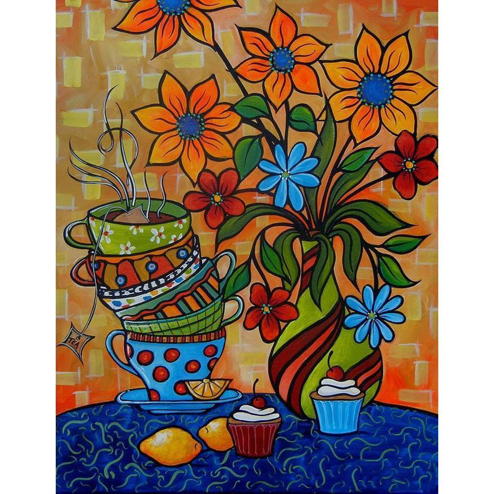 Flowers - Full Drill Diamond Painting