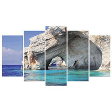 Load image into Gallery viewer, 5-pictures Seaside - Full Drill Diamond Painting - 95x45cm
