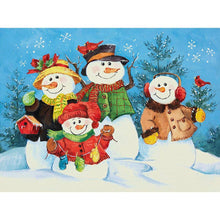 Load image into Gallery viewer, Snowman - Full Drill Diamond Painting
