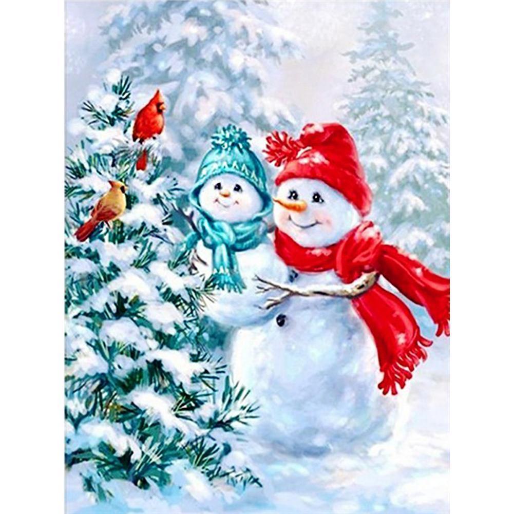 Snowman - Full Drill Diamond Painting