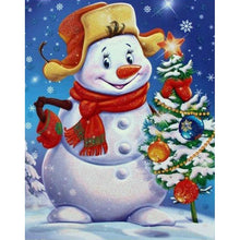Load image into Gallery viewer, Snowman - Full Drill Diamond Painting
