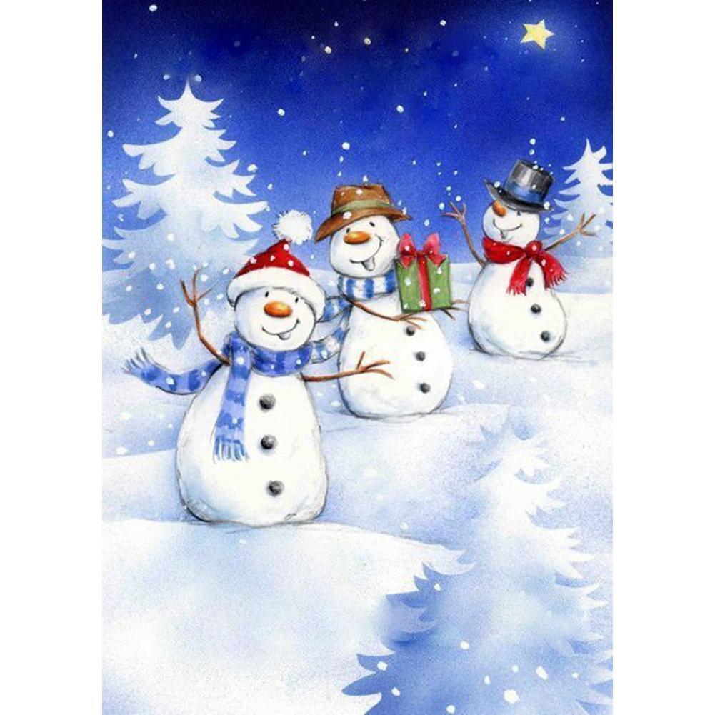 Snowman - Full Drill Diamond Painting