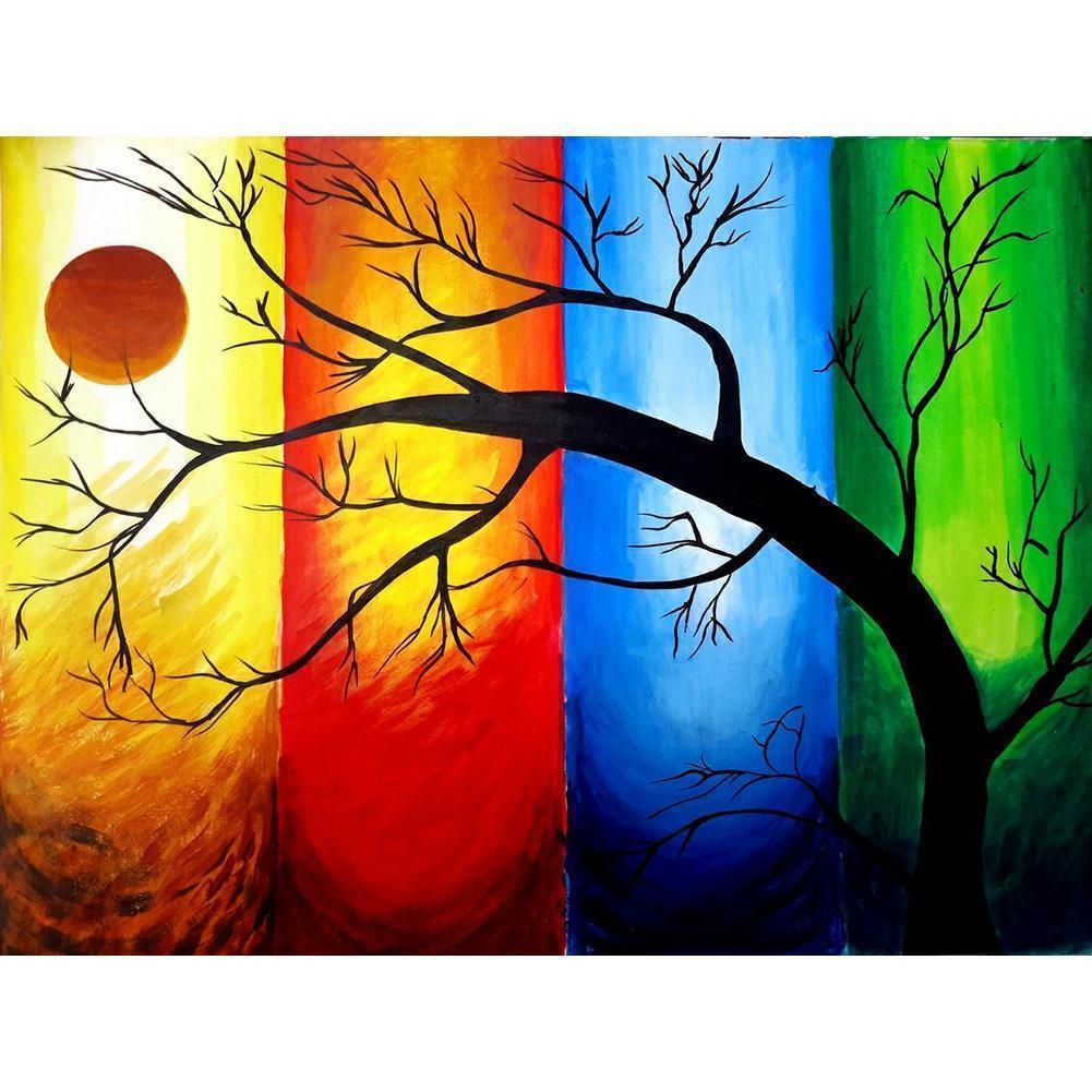 Tree Abstract - Full Drill Diamond Painting