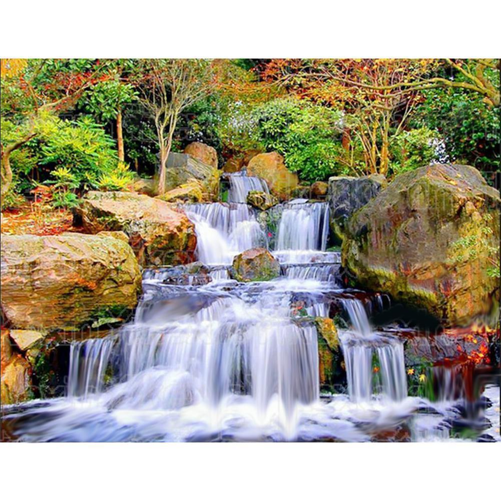 Watterfall Landscape - Full Drill Diamond Painting