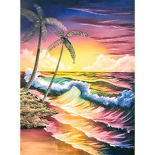 Load image into Gallery viewer, Beach Tree - Full Drill Diamond Painting
