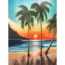 Load image into Gallery viewer, Beach Tree - Full Drill Diamond Painting
