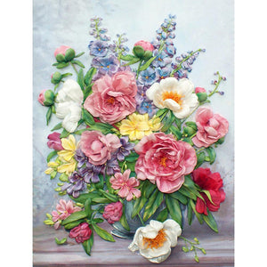 Flowers  - Full Drill Diamond Painting