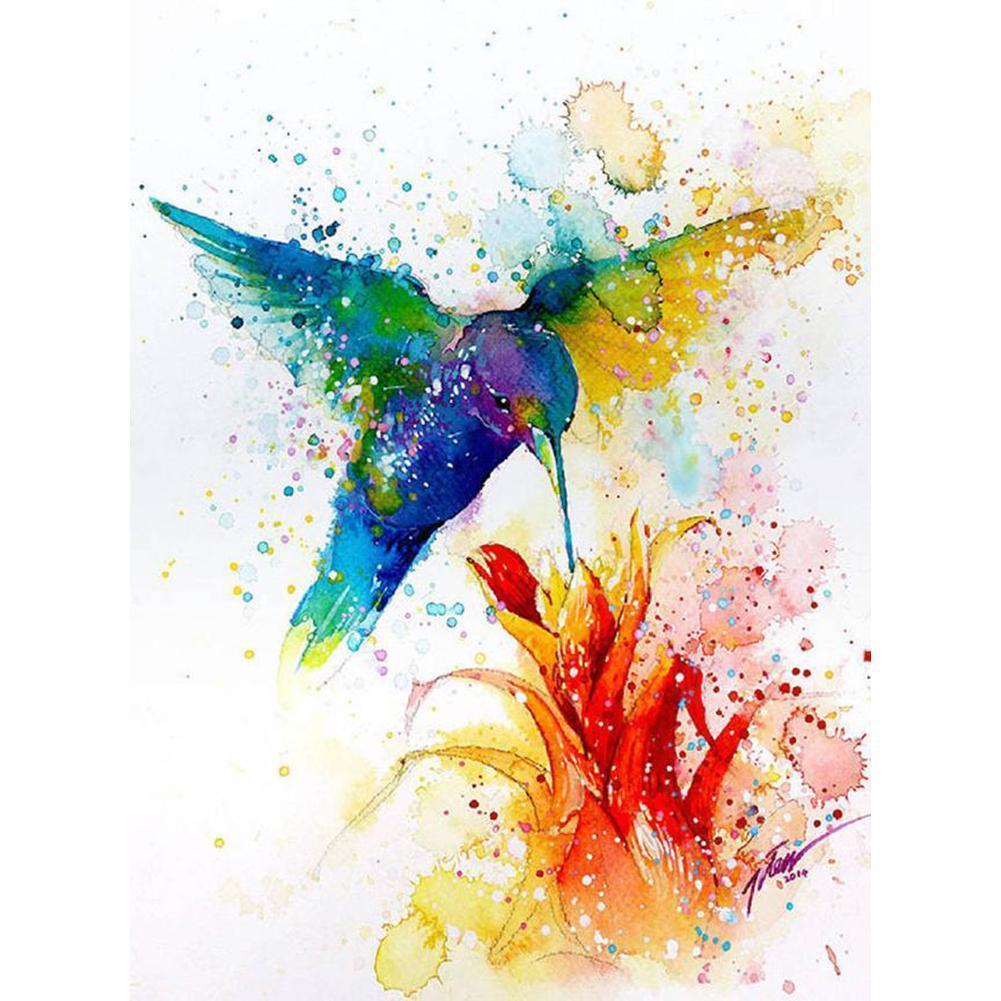 Colorful Hummingbird - Full Drill Diamond Painting
