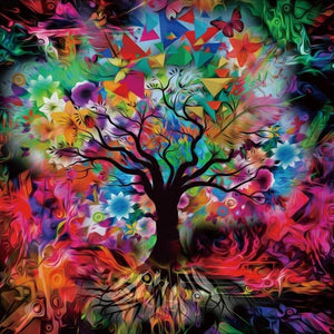 Colorful Tree - Full Drill Diamond Painting