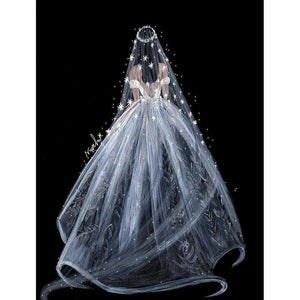 Wedding Dress - Full Drill Diamond Painting