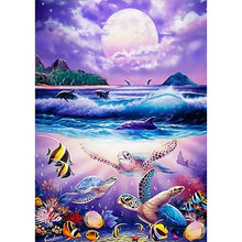 Load image into Gallery viewer, Dolphin Turtle - Full Drill Diamond Painting
