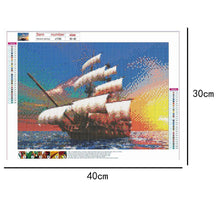 Load image into Gallery viewer, Sailboat - Full Drill Diamond Painting

