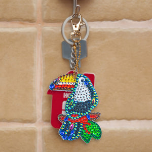 5pcs Toucan DIY Keychain