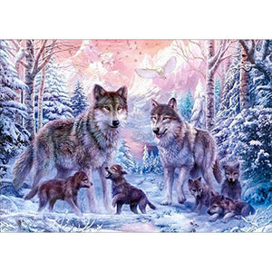 Wolves - Full Drill Diamond Painting