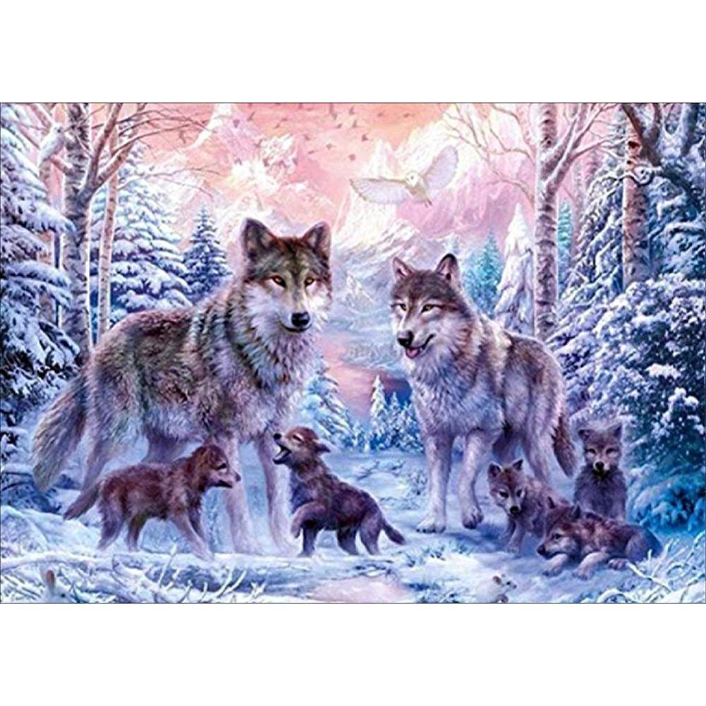 Wolves - Full Drill Diamond Painting