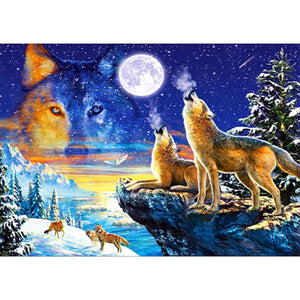 Wolves - Full Drill Diamond Painting