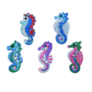 5pcs Seahorse DIY Keychain