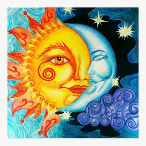Sun and Moon - Full Drill Diamond Painting