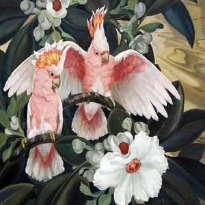 Bird and Flower - Full Drill Diamond Painting