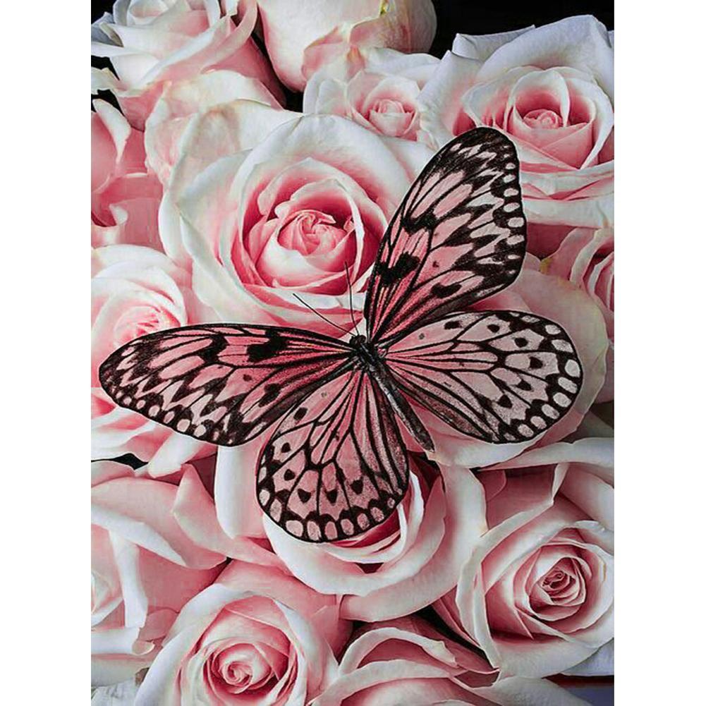 Butterfly Flower - Full Drill Diamond Painting