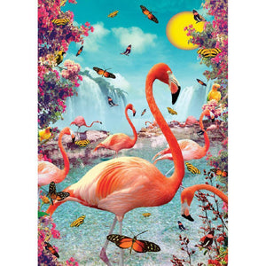 Pink Bird - Full Drill Diamond Painting
