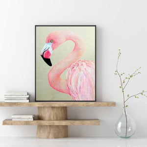 Pink Bird - Full Drill Diamond Painting