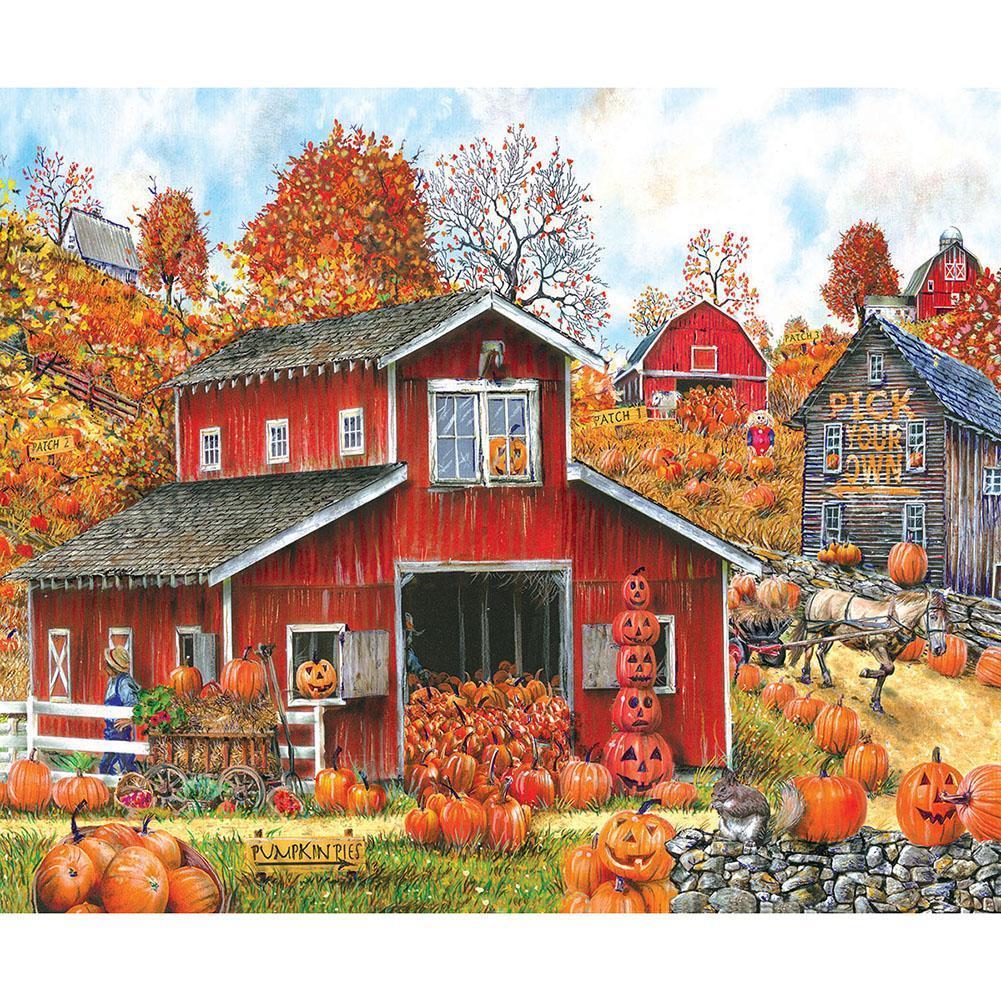 Pumpkin House - Full Drill Diamond Painting