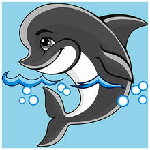 Load image into Gallery viewer, Cute Dolphin - Full Drill Diamond Painting
