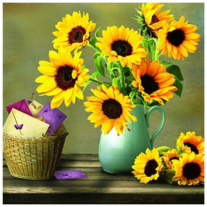 Warm Flowers - Full Drill Diamond Painting