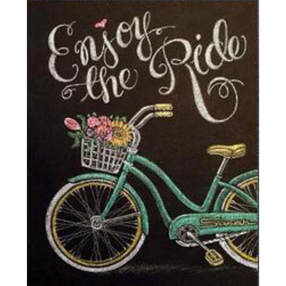 Bike Blackboard - Full Drill Diamond Painting