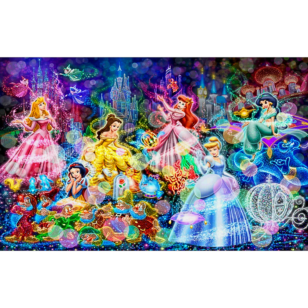 Disney Princess Collection-Full Drill Diamond Painting-40x60cm