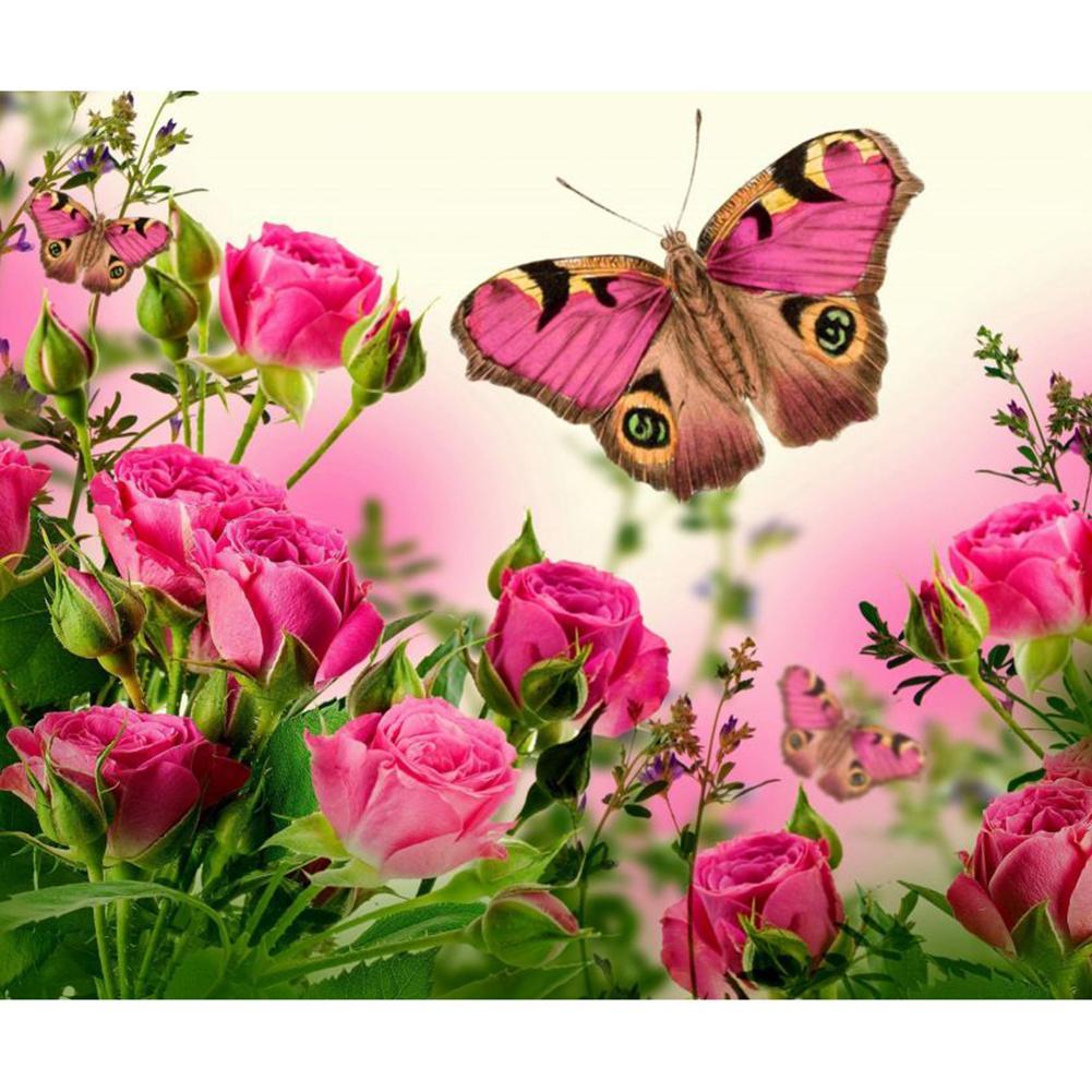 Butterfly Flower - Full Drill Diamond Painting