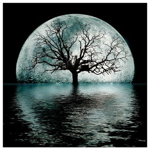Tree Moon - Full Drill Diamond Painting