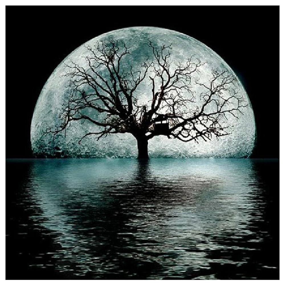 Tree Moon - Full Drill Diamond Painting