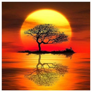 Tree Moon - Full Drill Diamond Painting