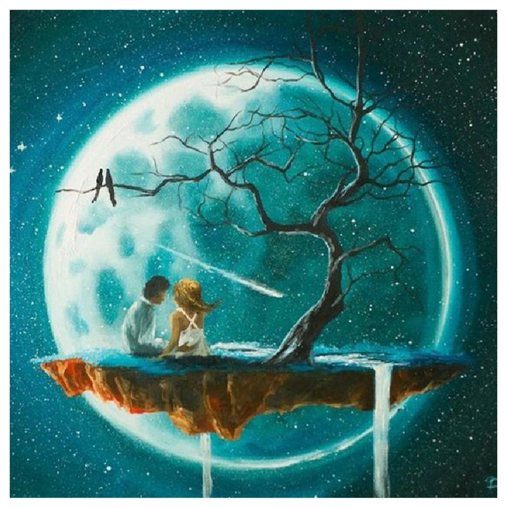 Tree Moon - Full Drill Diamond Painting