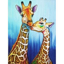 Load image into Gallery viewer, Kissing Giraffe - Full Drill Diamond Painting
