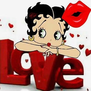 Betty Boop - Full Drill Diamond Painting - 40x40cm