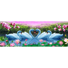 Load image into Gallery viewer, Swan - Full Drill Diamond Painting - 50x100cm
