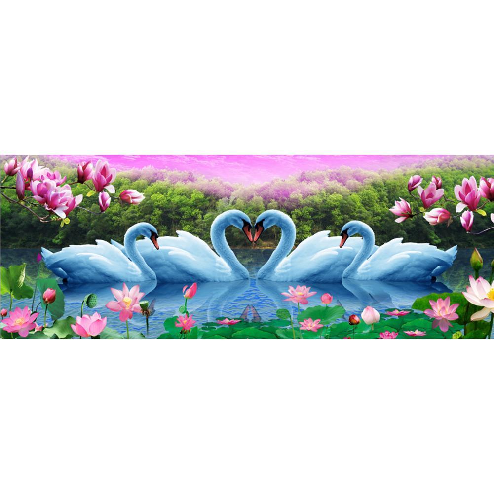 Swan - Full Drill Diamond Painting - 50x100cm