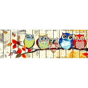 Owl - Full Drill Diamond Painting - 50x100cm