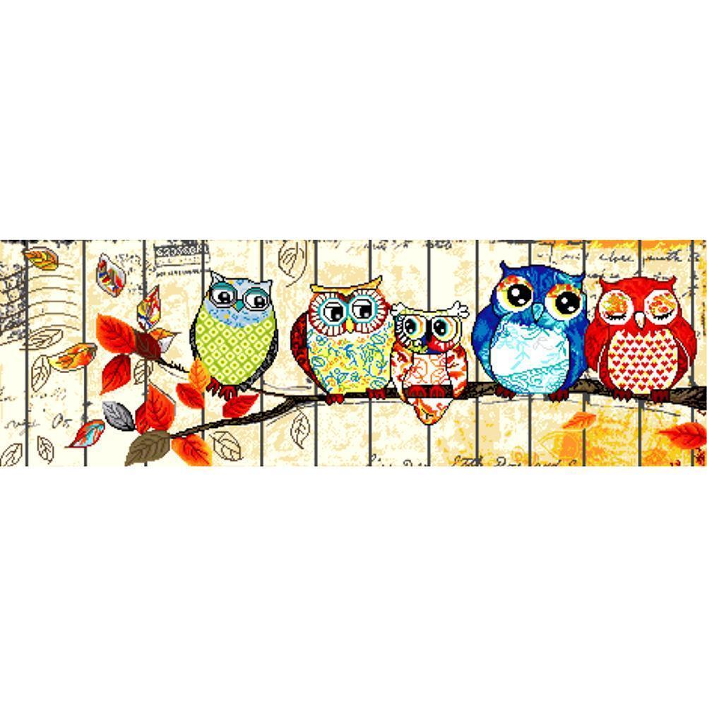 Owl - Full Drill Diamond Painting - 50x100cm