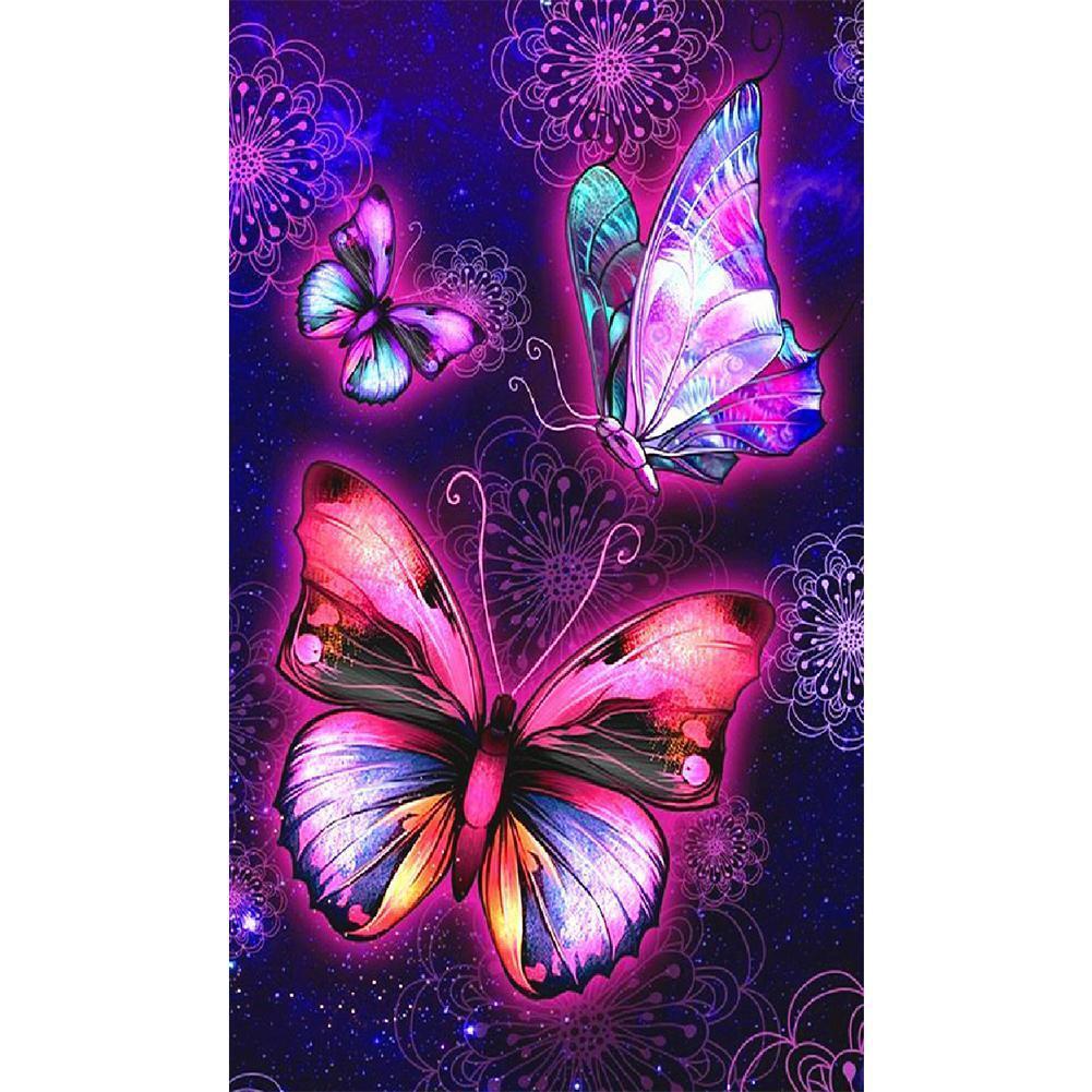 Butterfly - Full Drill Diamond Painting - 30x48cm
