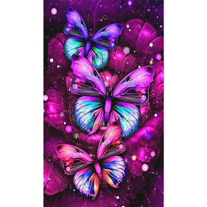 Butterfly - Full Drill Diamond Painting - 30x48cm