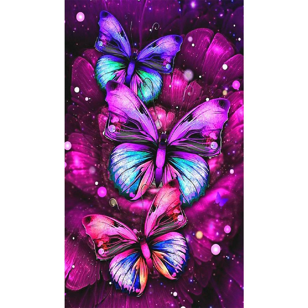 Butterfly - Full Drill Diamond Painting - 30x48cm