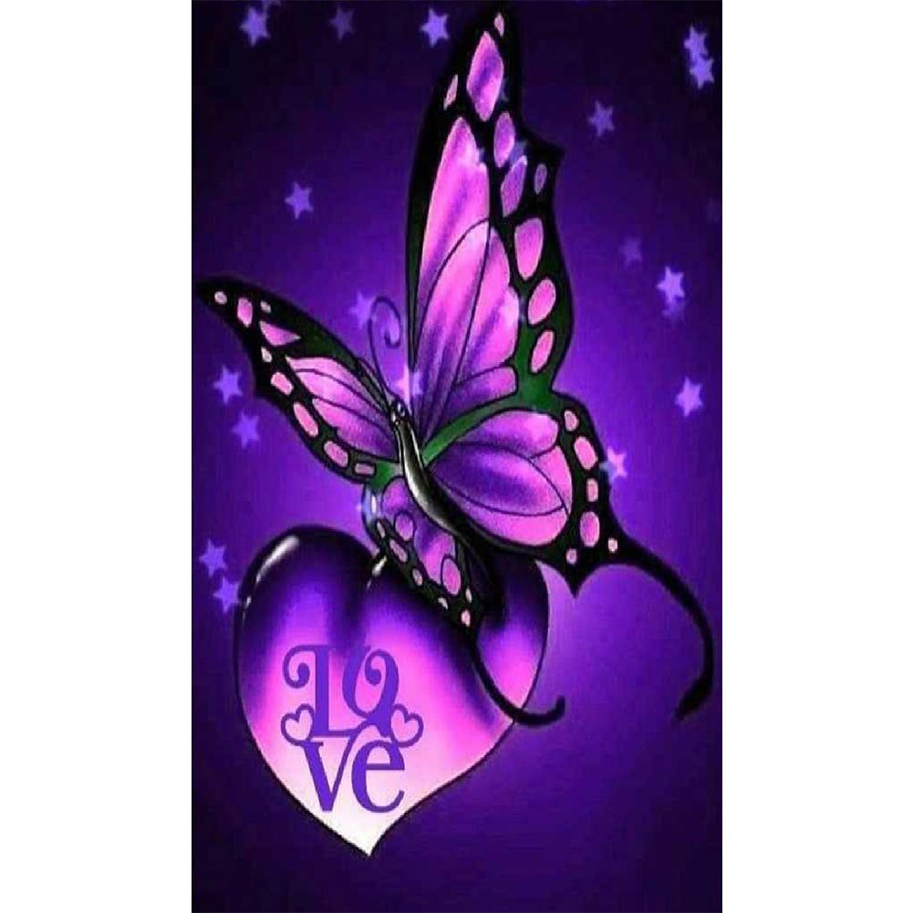 Butterfly - Full Drill Diamond Painting - 30x48cm