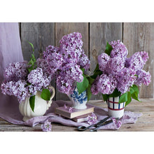 Load image into Gallery viewer, Three Bottles Flowers - Full Drill Diamond Painting
